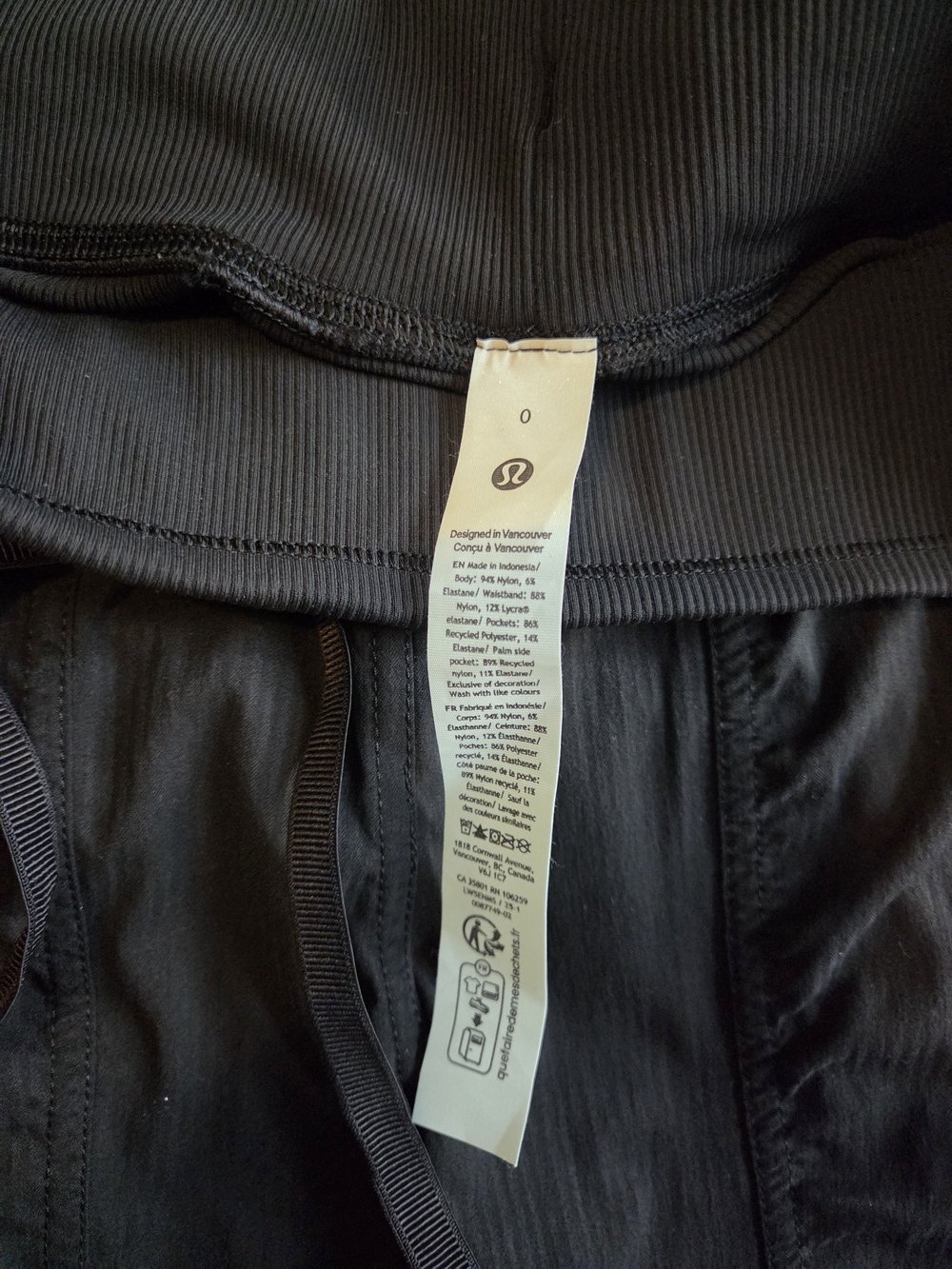 lululemon athletica Dance Studio Mid-Rise Jogger in Black-Women's Size 0 - Picture 2 of 8